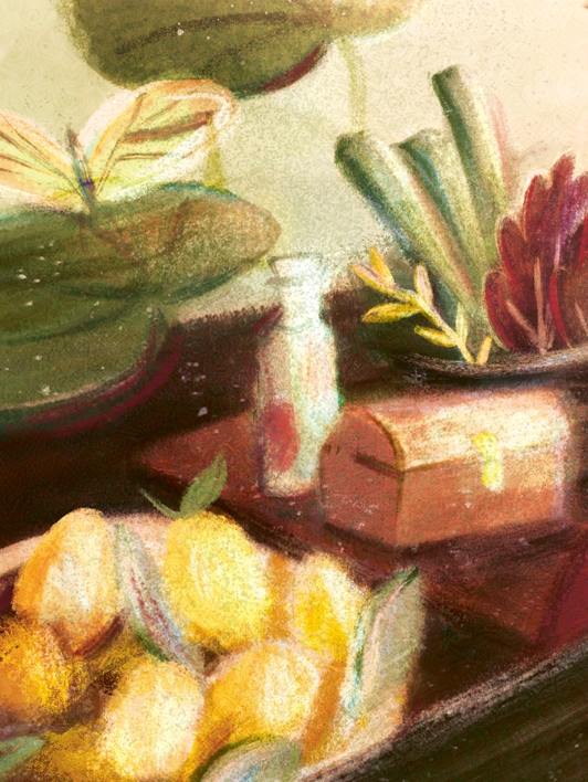 Illustration by Pyhai from the picture book 'Kind van de rivier', published by Uitgeverij Samsara.